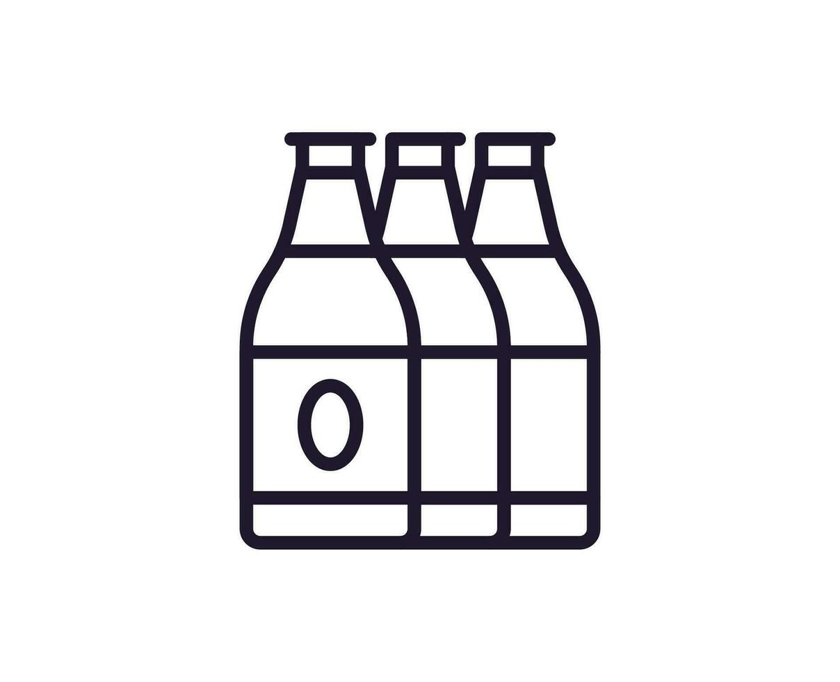 Beer concept. Modern outline high quality illustration for banners, flyers and web sites. Editable stroke in trendy flat style. Line icon of beer vector