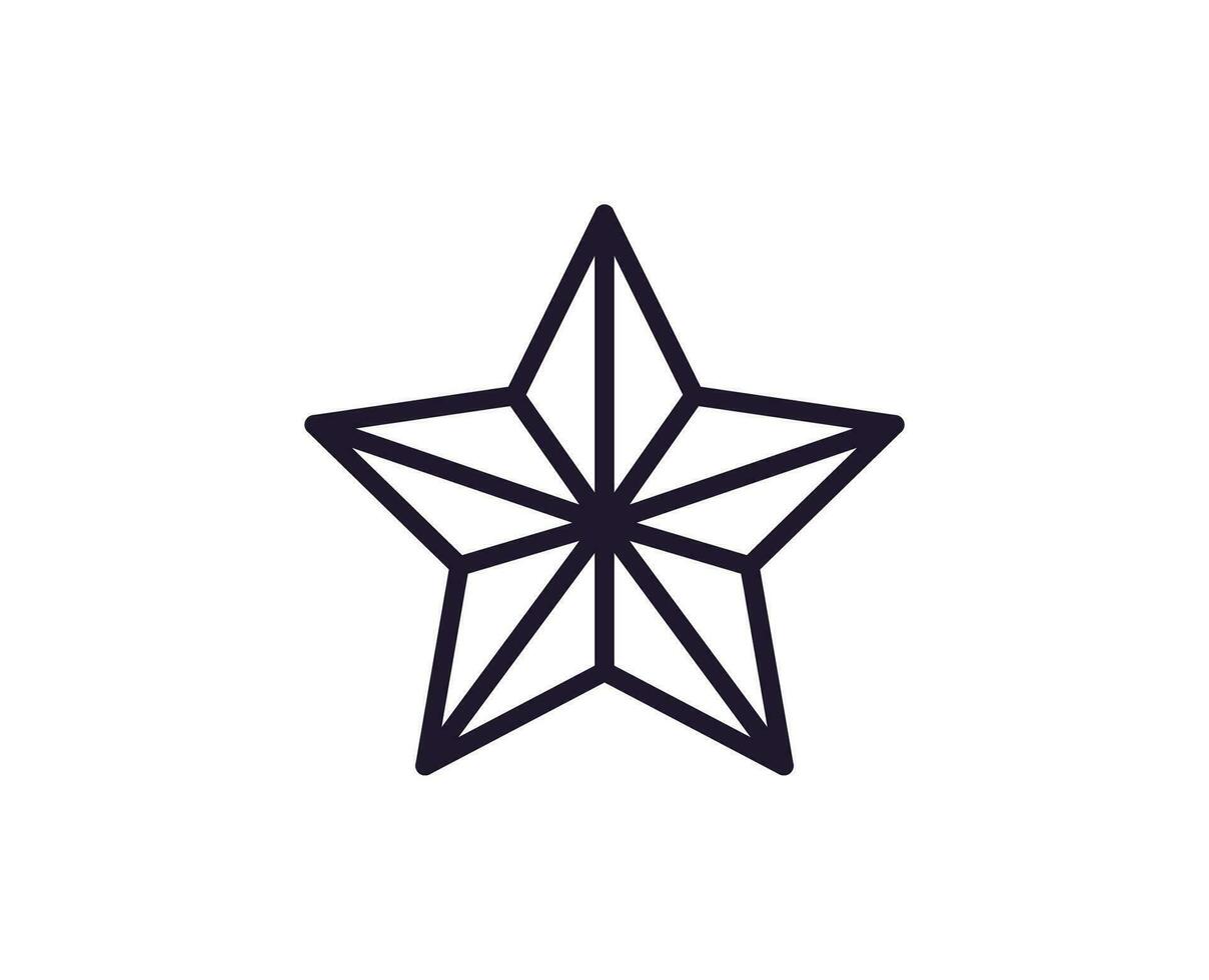 Single line icon of star on isolated white background. High quality editable stroke for mobile apps, web design, websites, online shops etc. vector