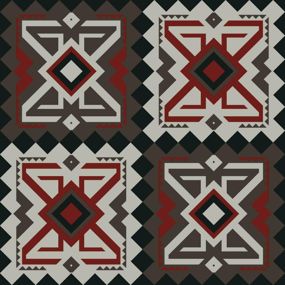 Seamless Navajo Aztec abstract geometric art Ethnic hipster vector background, wallpaper, fabric design, fabric, tissue, cover, textile template