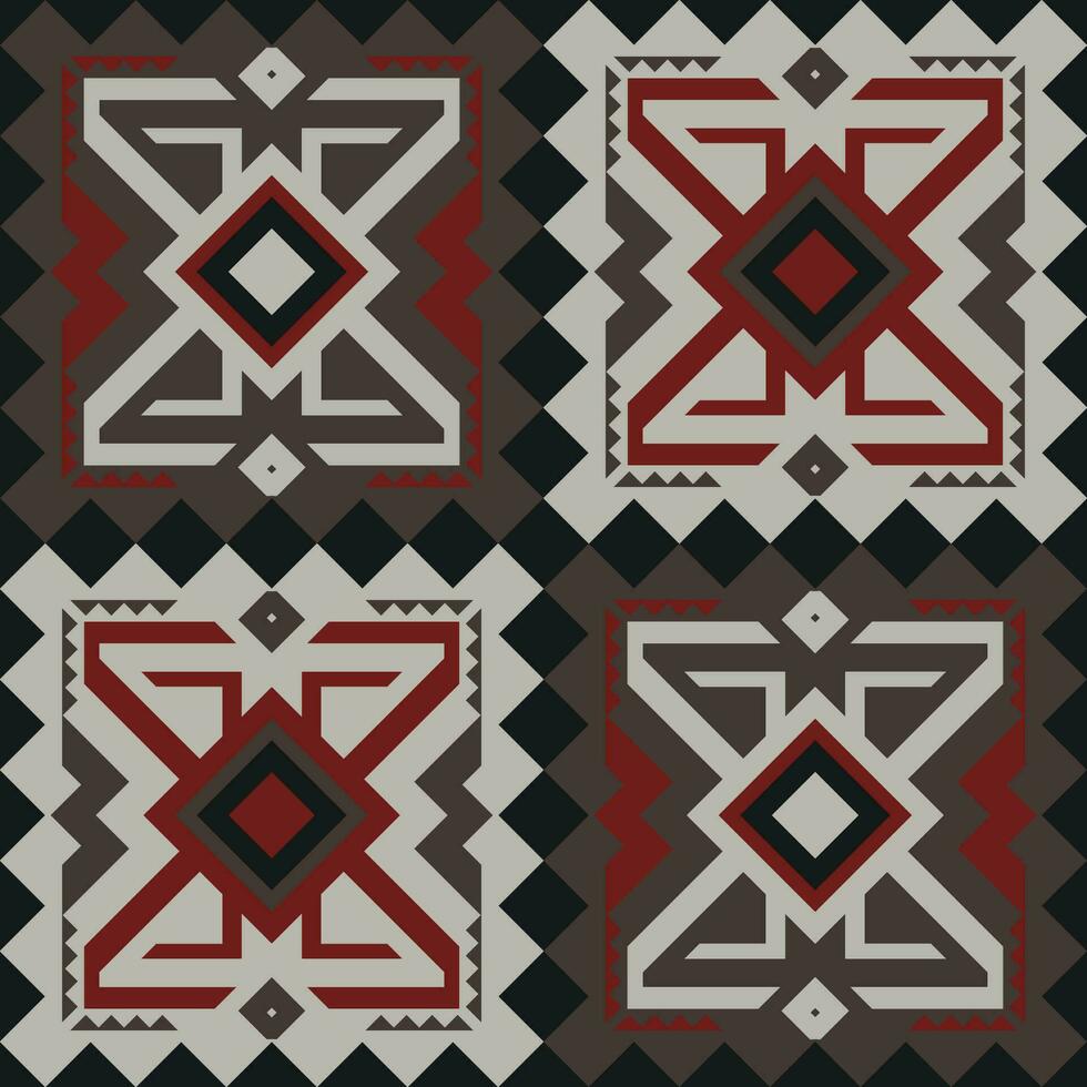 Seamless Navajo Aztec abstract geometric art Ethnic hipster vector background, wallpaper, fabric design, fabric, tissue, cover, textile template