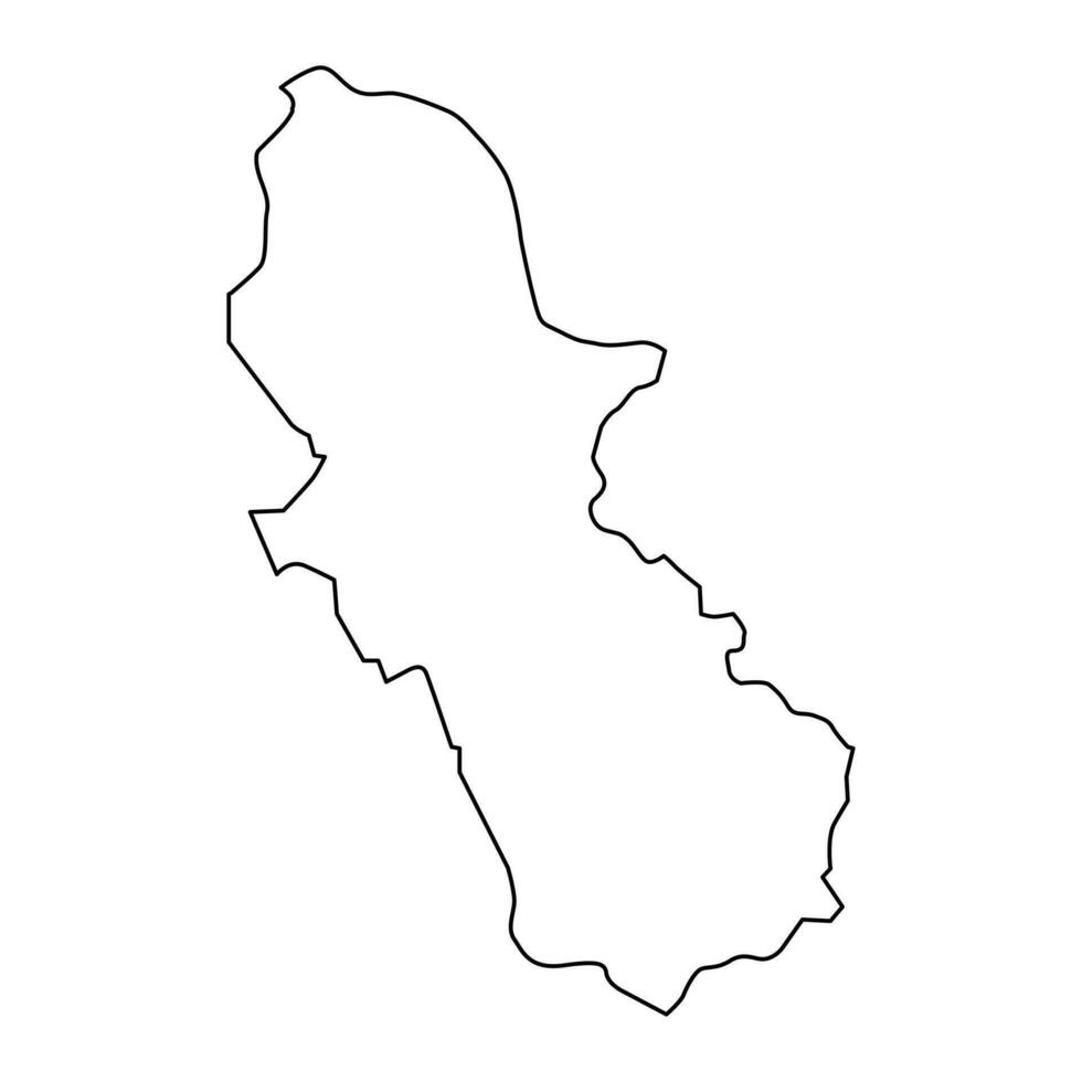 Cuscatlan department map, administrative division of El Salvador. vector