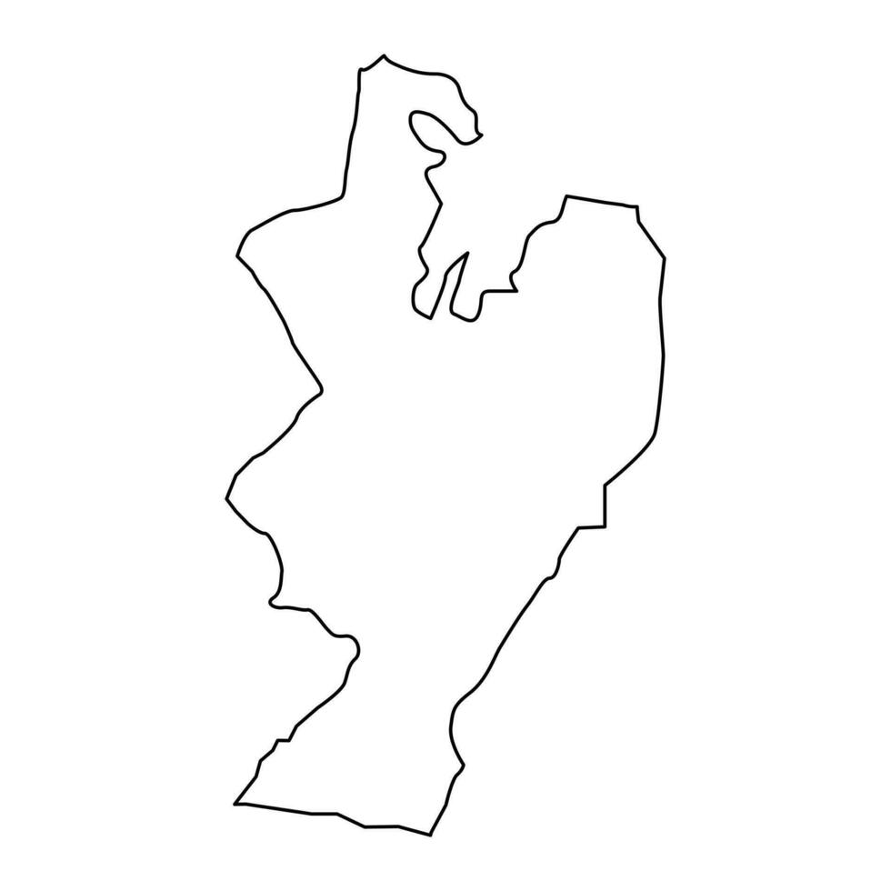 goygol distrito mapa, administrativo división de azerbaiyán vector