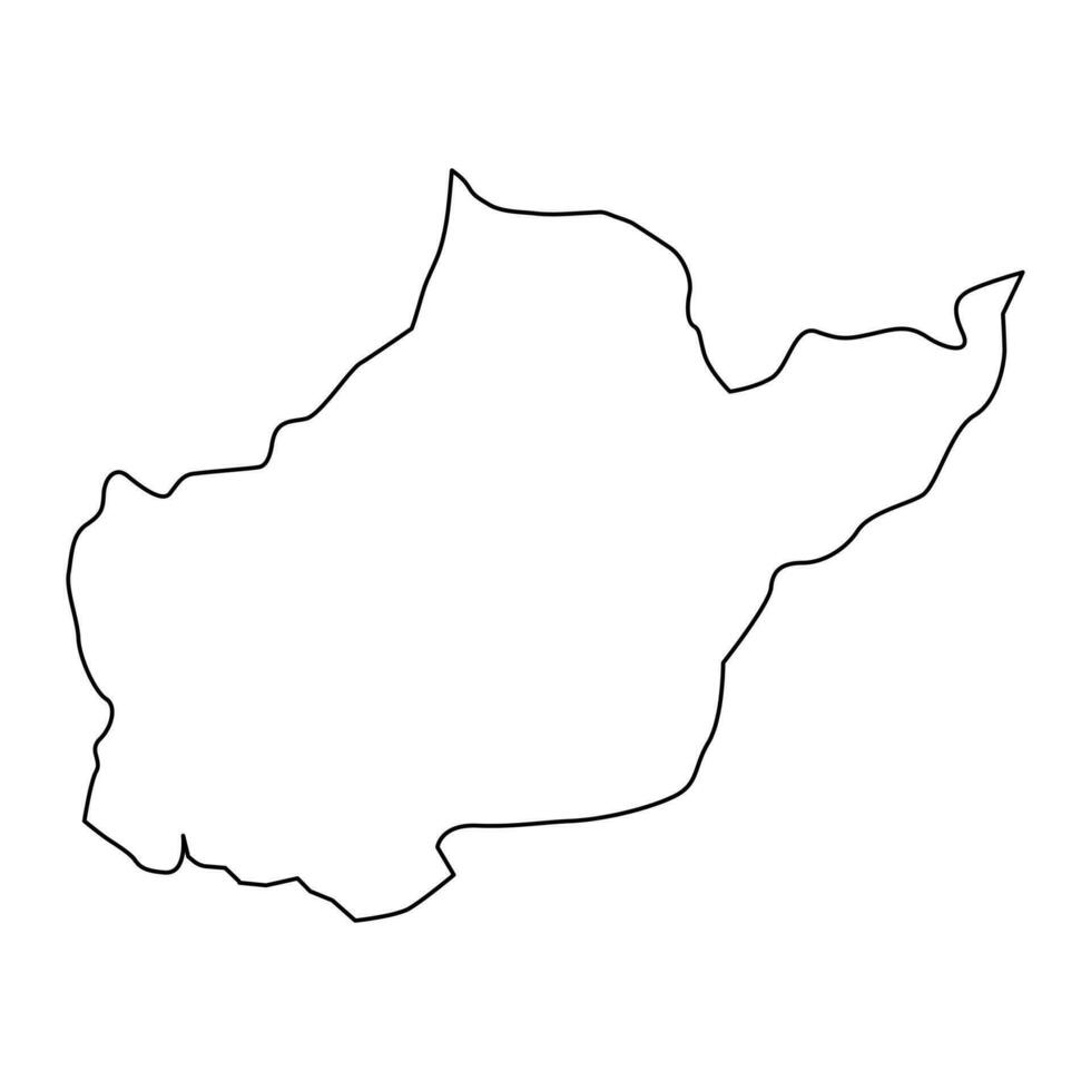 Balakan district map, administrative division of Azerbaijan. vector