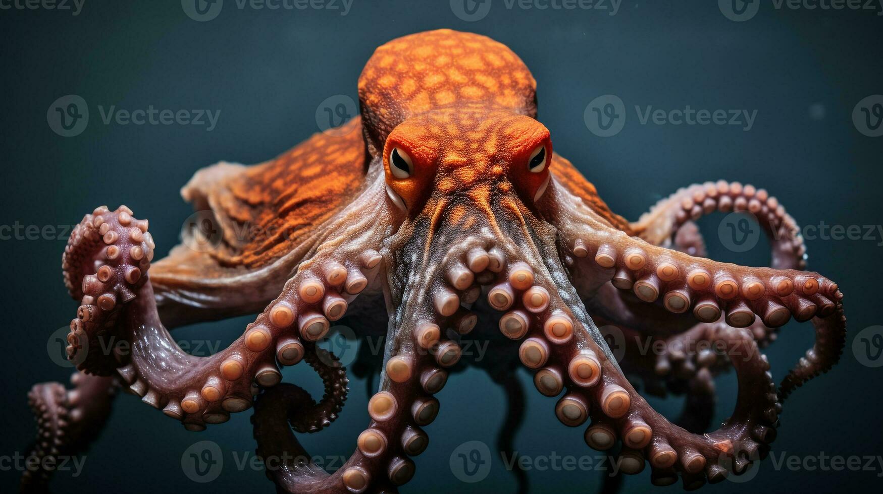 Wildlife photography of Photo of Octopus. Generative AI