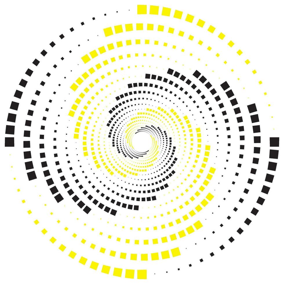 simple abstract yelloe,black color square pattern vector