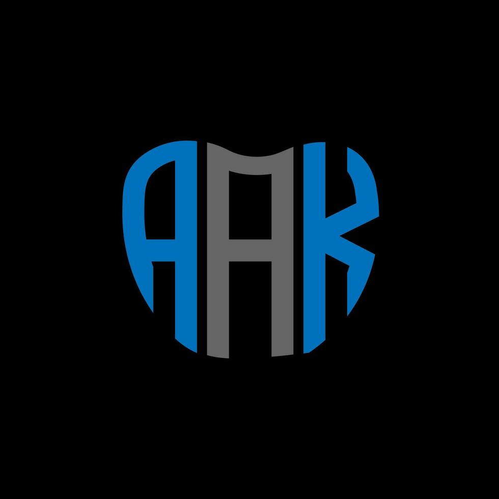AAK letter logo creative design. AAK unique design. vector