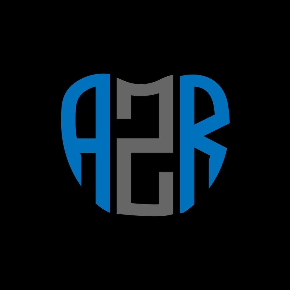 azr letra logo creativo diseño. azr único diseño. vector