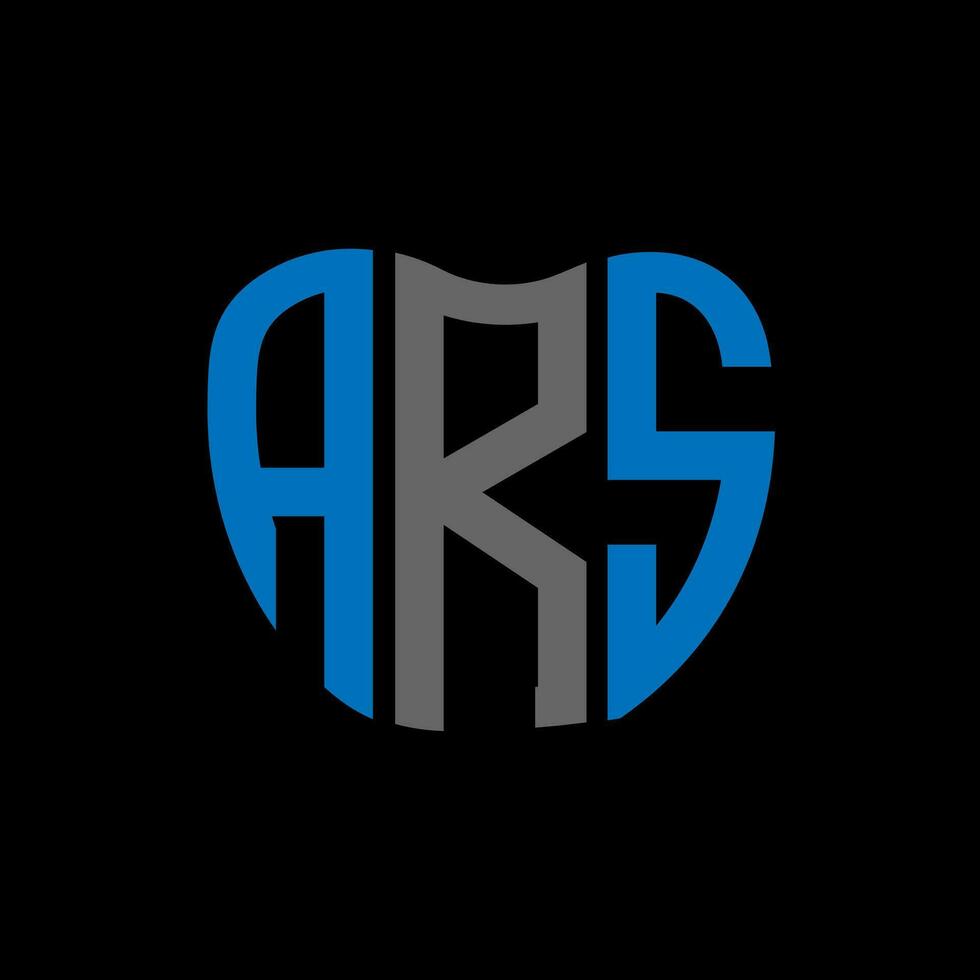 ARS letter logo creative design. ARS unique design. vector