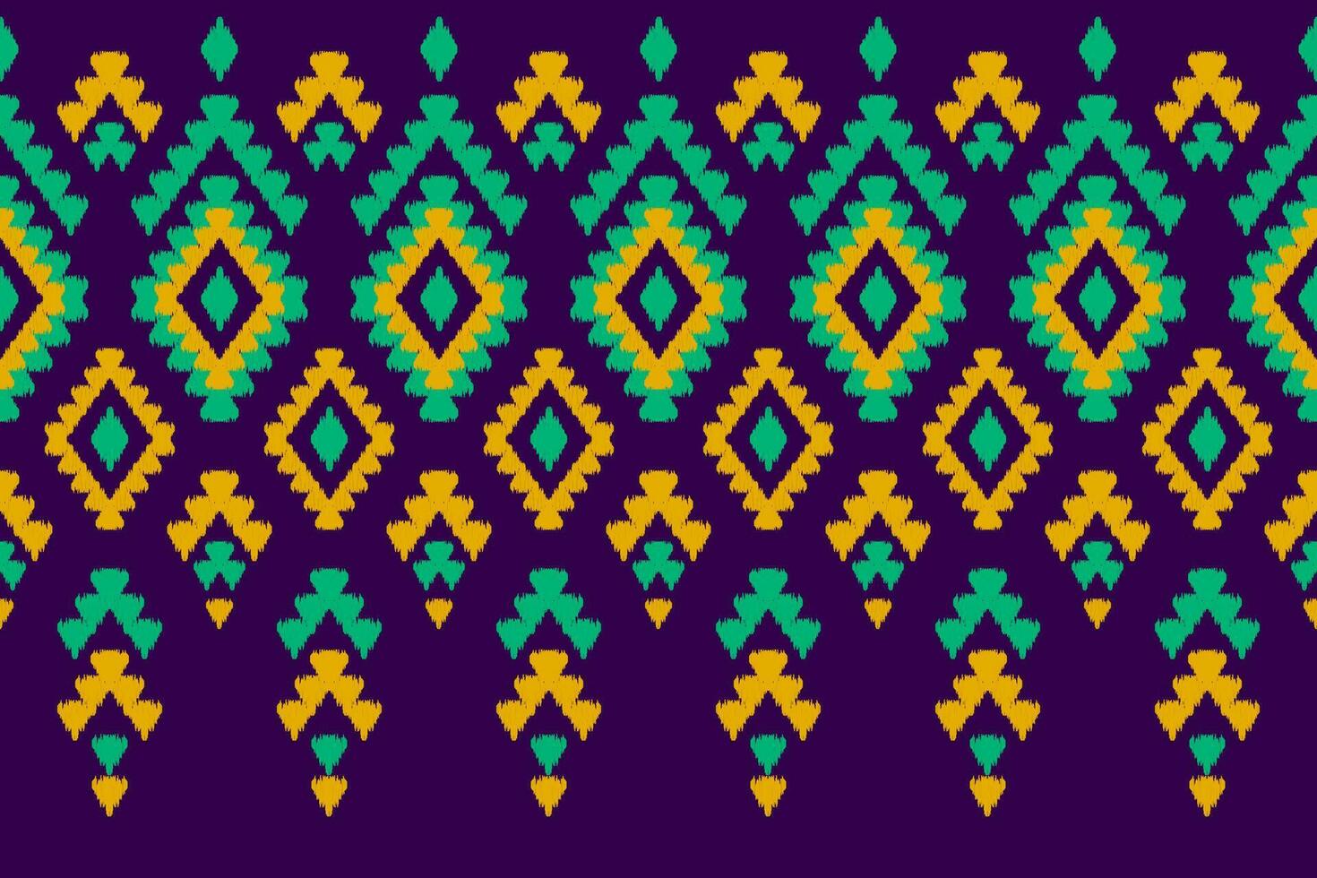 Abstract ethnic pattern art. Ikat seamless pattern traditional. American, Mexican style. vector