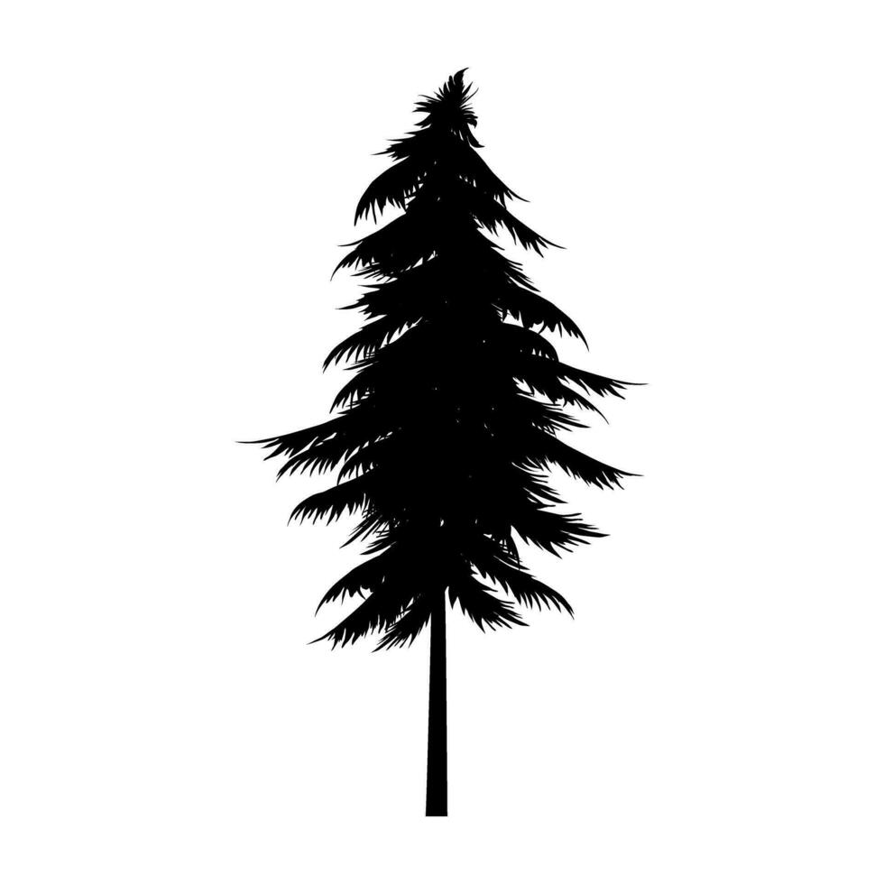 Pine tree icon vector. Christmas tree illustration sign. Pine symbol or logo. vector