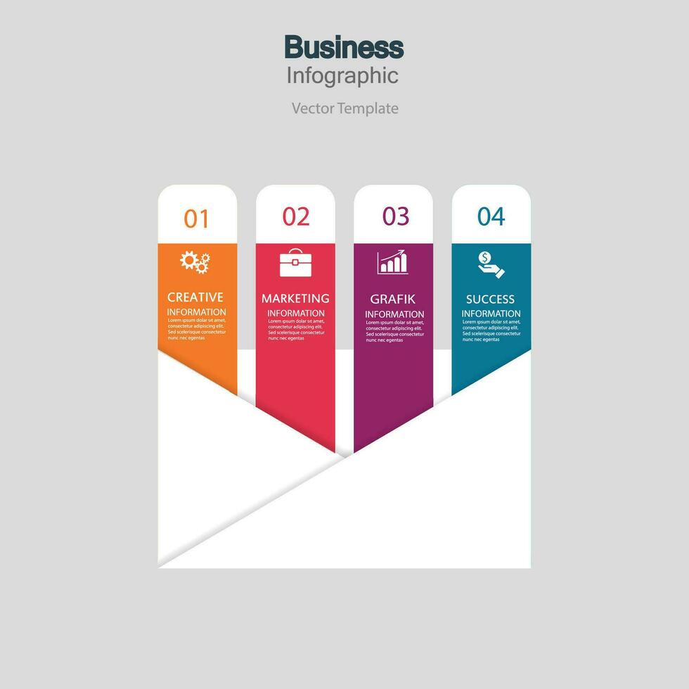 Infographic vector, graph. presentation. Business concepts, parts, steps, processes. Visualization of infographic data. Startup template. - Vector