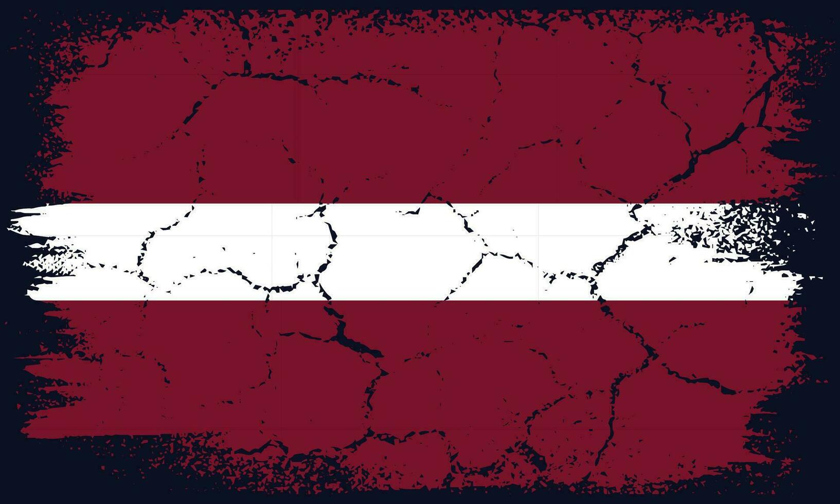 Free Vector Flat Design Grunge Latvia Flag Background