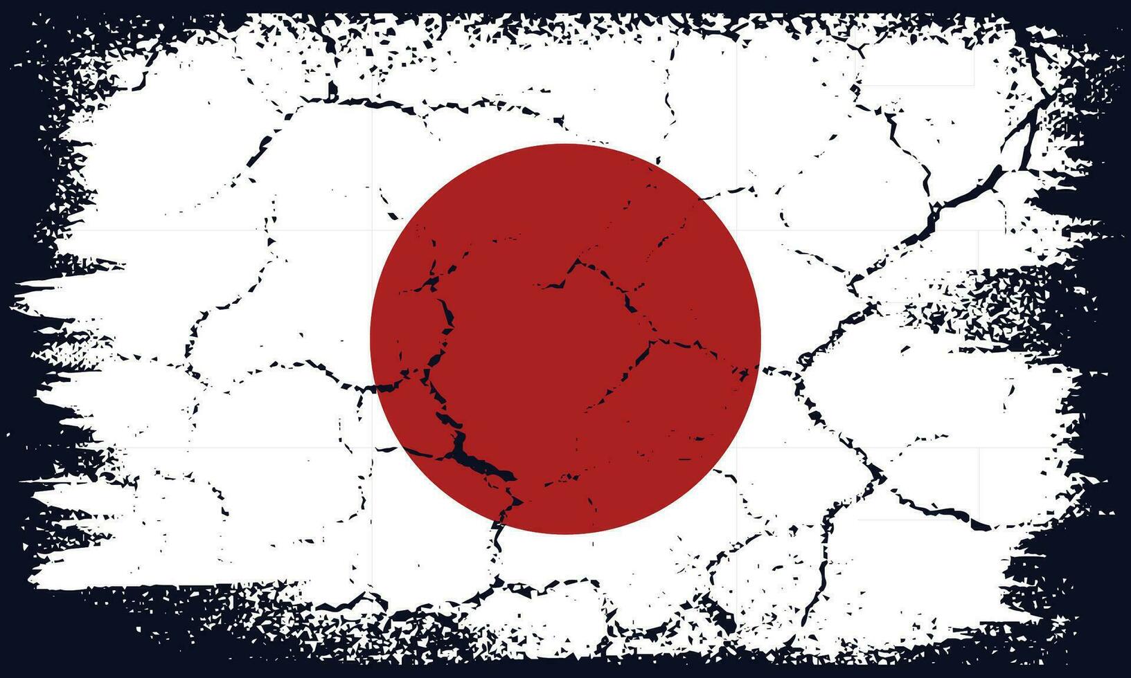 Free Vector Flat Design Grunge Japan Flag Background