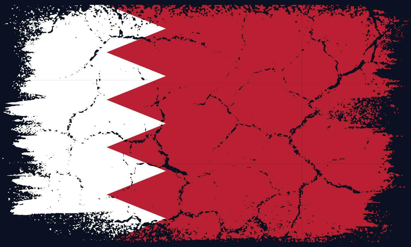Free Vector Flat Design Grunge Bahrain Flag Background