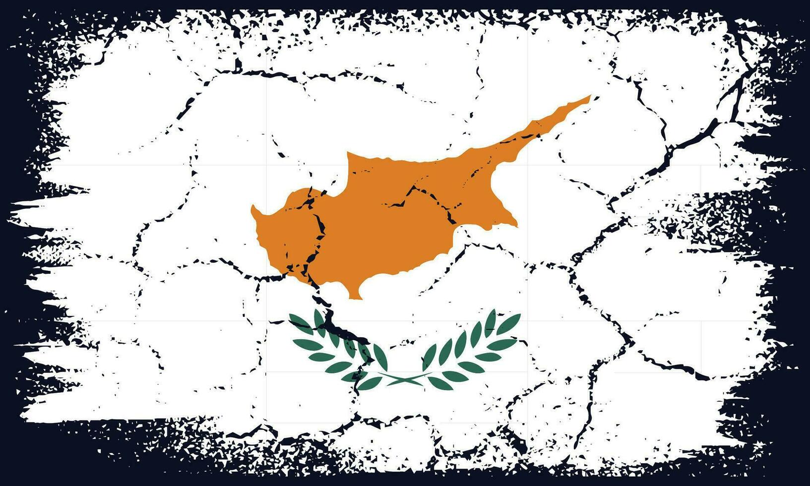 Free Vector Flat Design Grunge Cyprus Flag Background