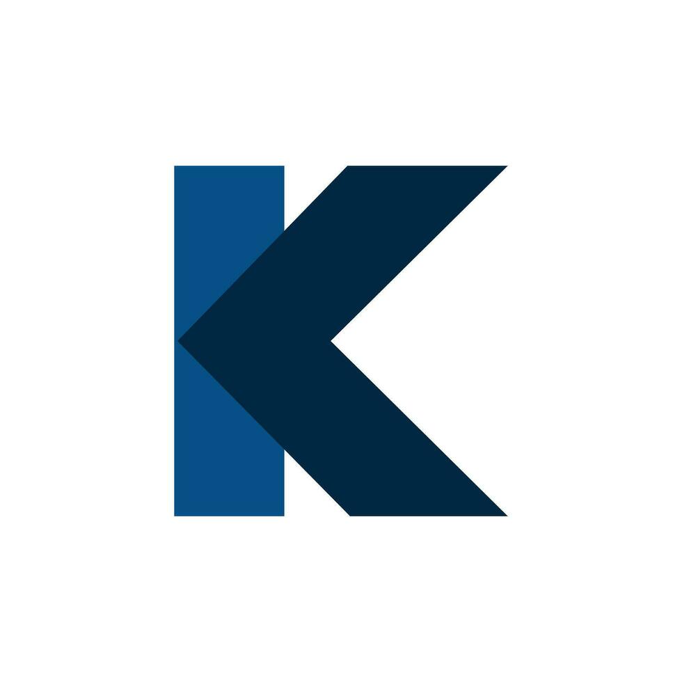 Letter K. Icon design. Template elements vector