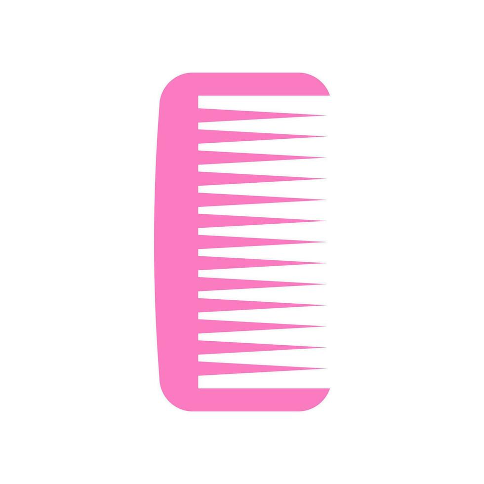 Pink Comb Flat Picture. Suitable for infographics, books, banners and other designs vector