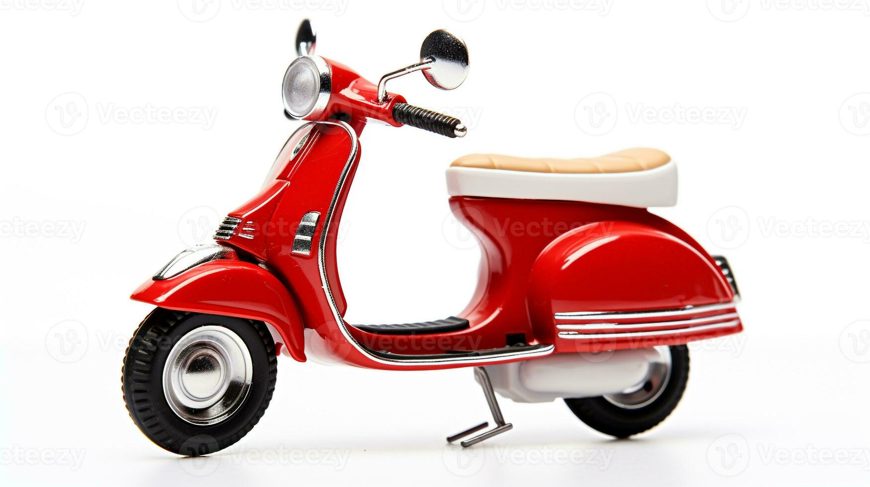 mostrando un 3d miniatura scooter motocicleta . generativo ai foto