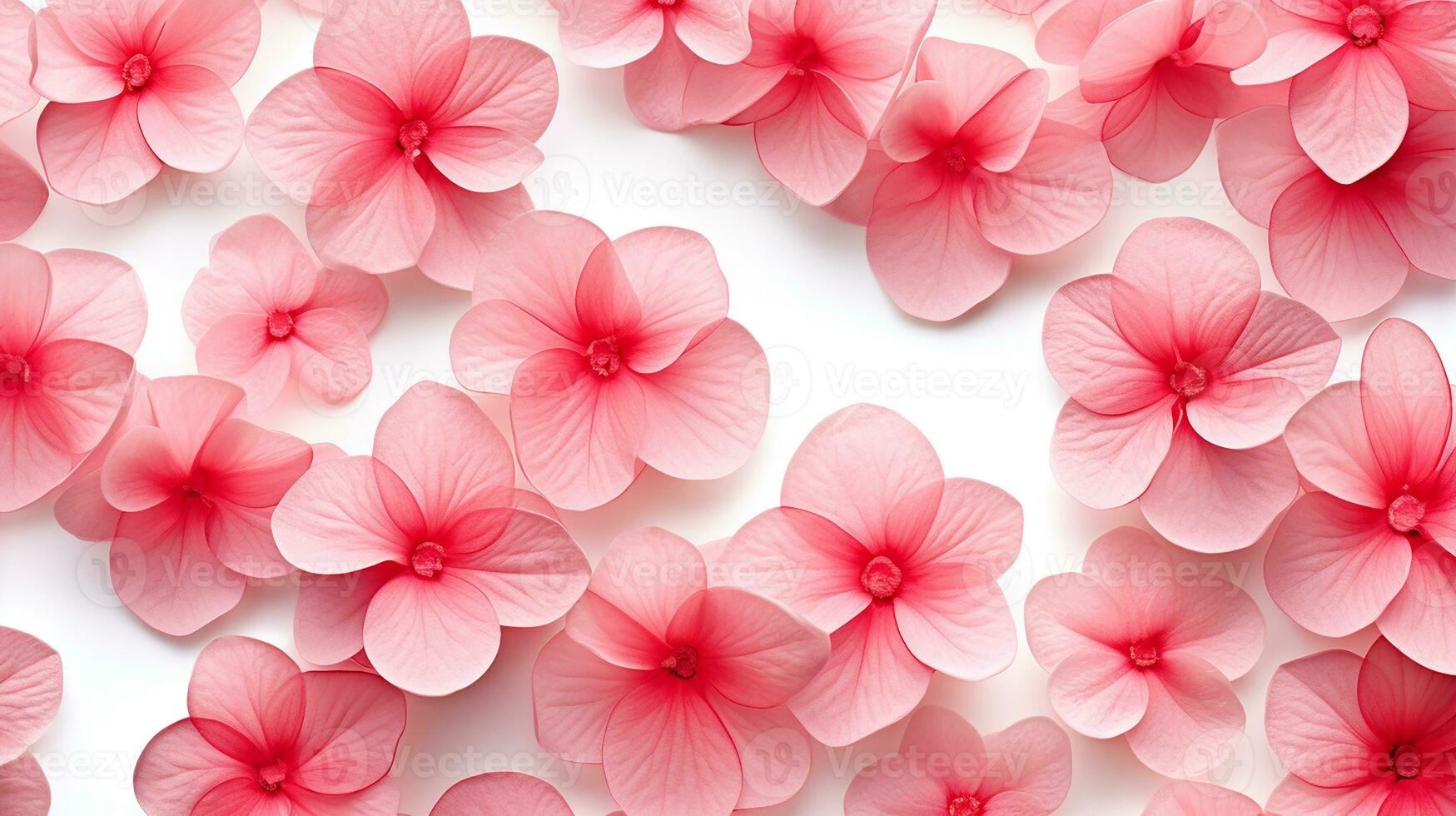 Impatiens flower patterned background. Flower texture background. Generative AI photo