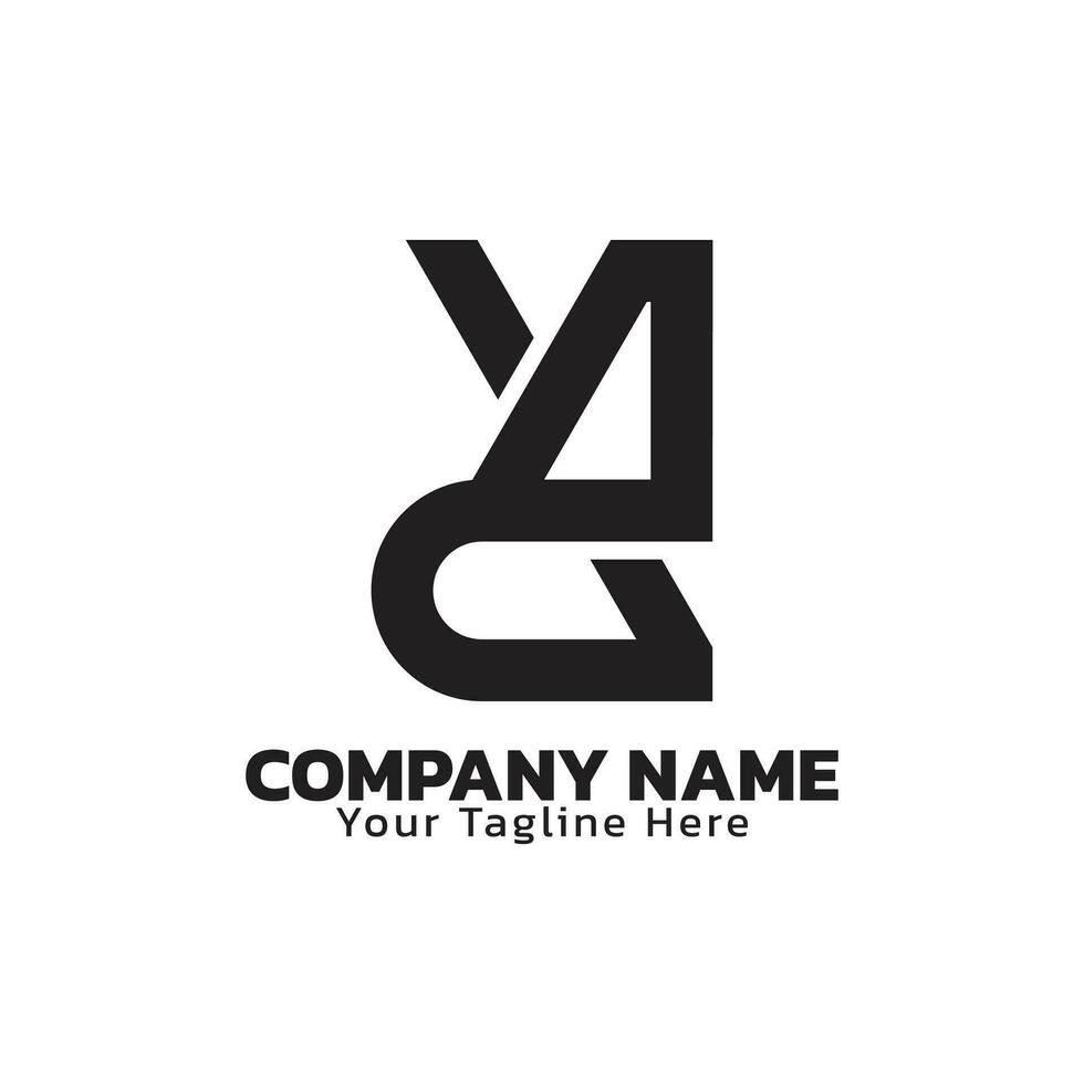 Modern Logo Design With Monogram Style vector