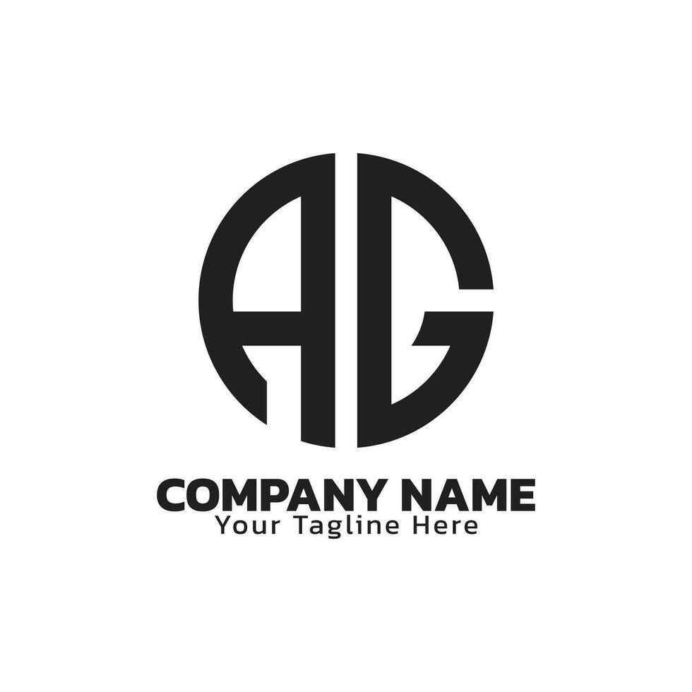 Modern Logo Design With Monogram Style vector