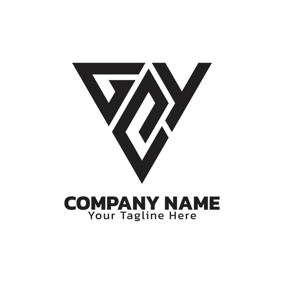 Modern Logo Design With Monogram Style vector