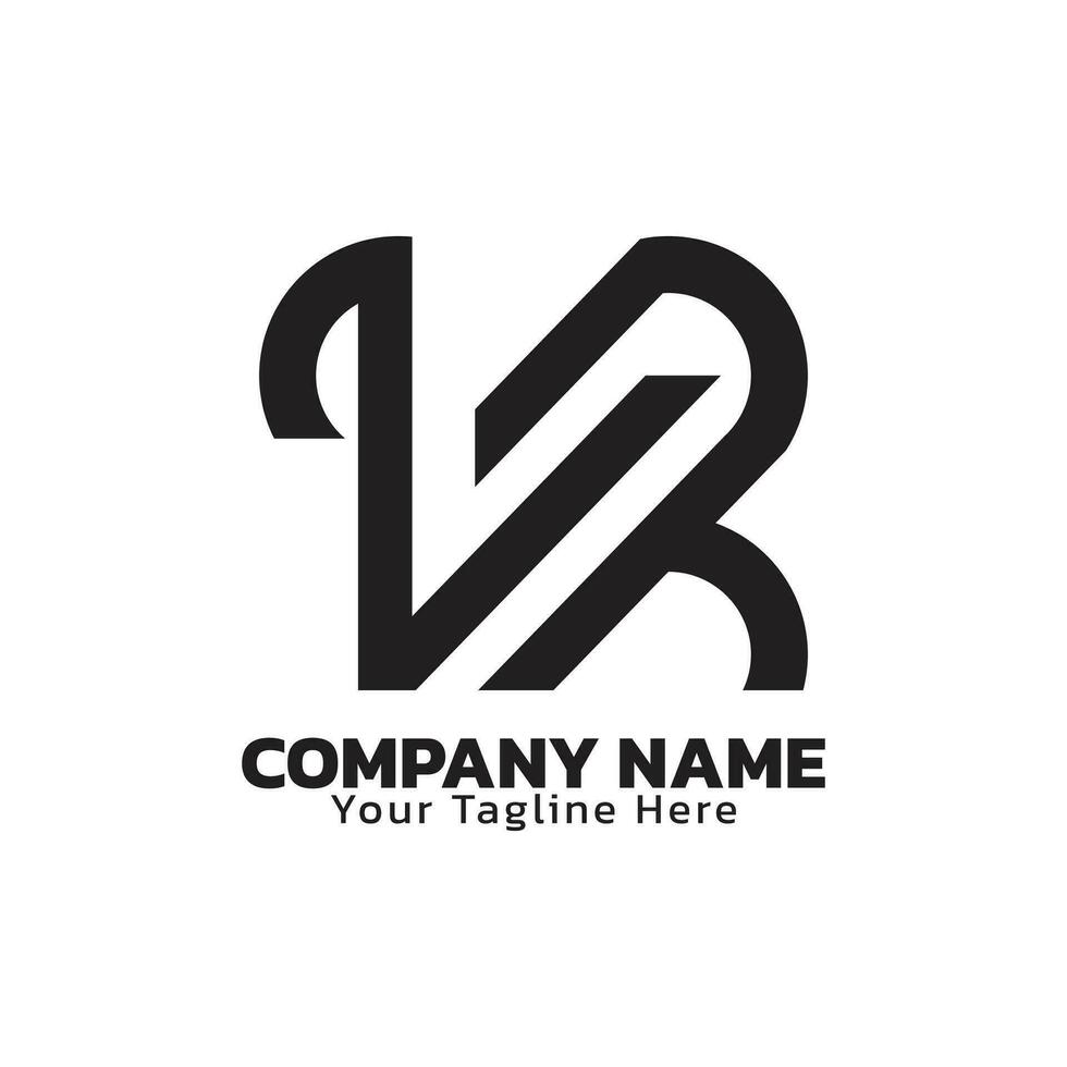 Modern Logo Design With Monogram Style vector