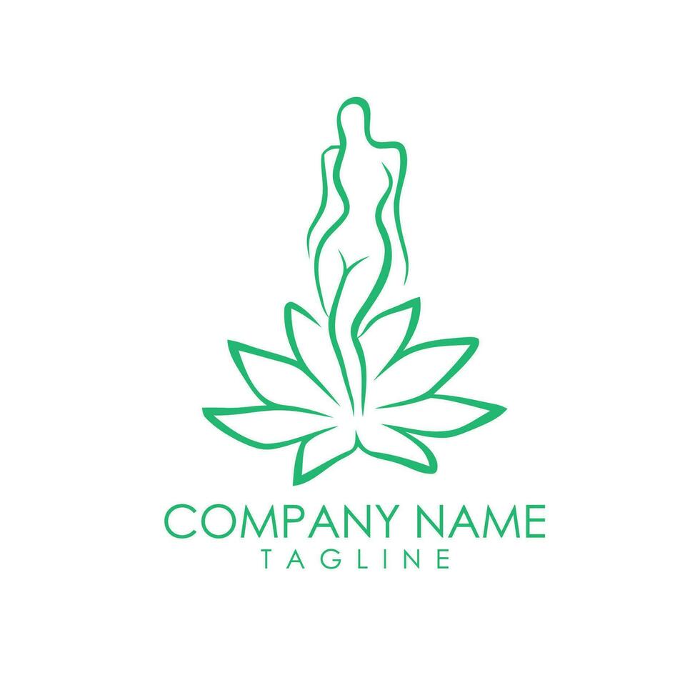 Medical Marijuana logo design vector