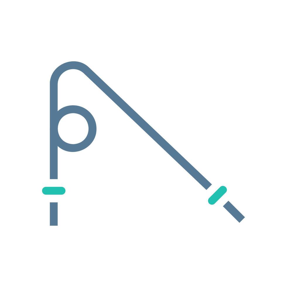 Jump rope icon solid green light grey sport symbol illustration. vector