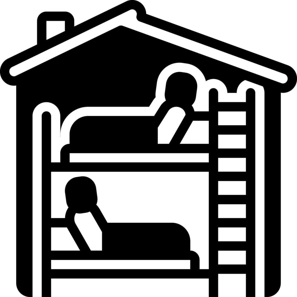 solid icon for roommates vector