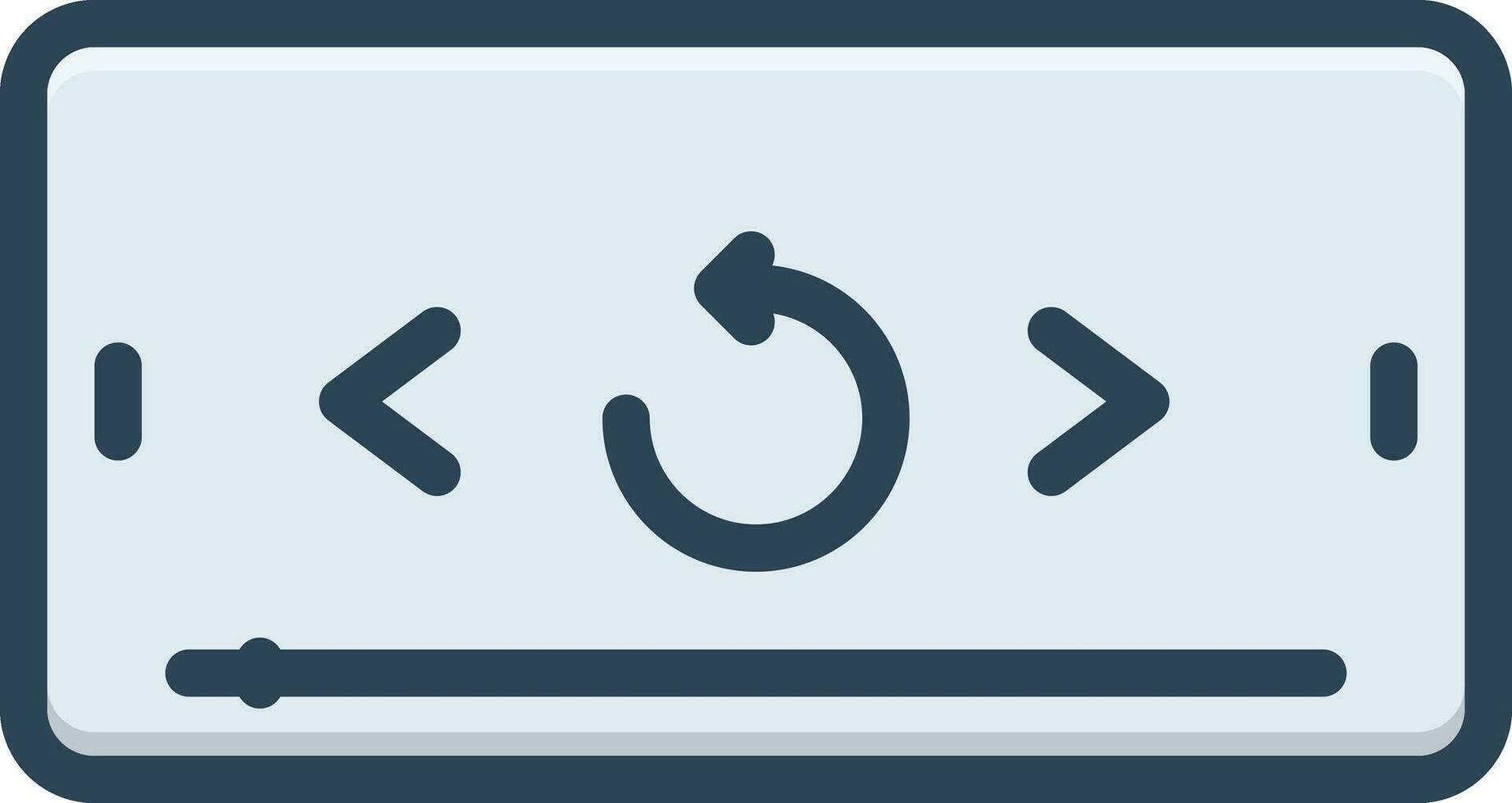 color icon for playback vector