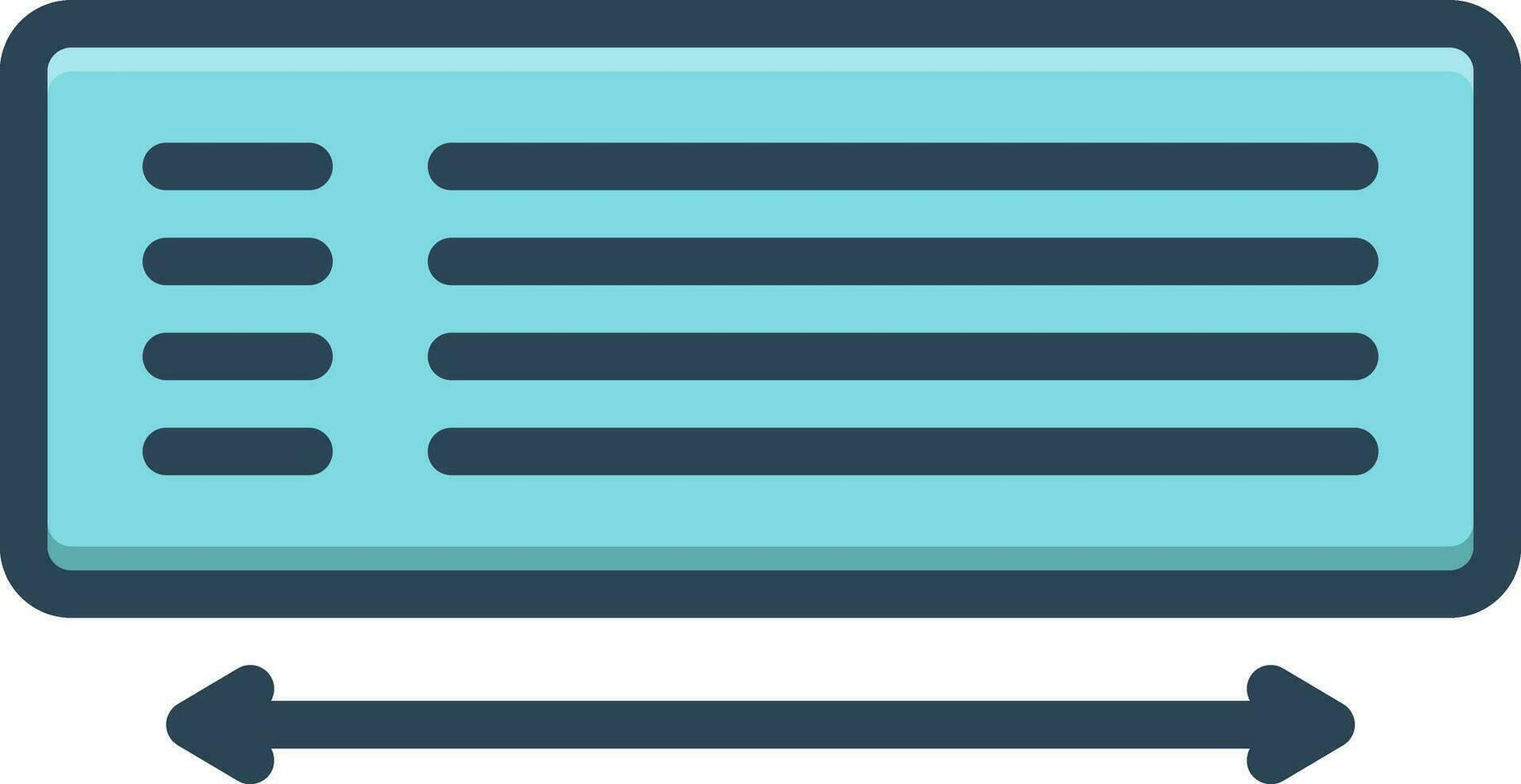 color icon for horizontal vector