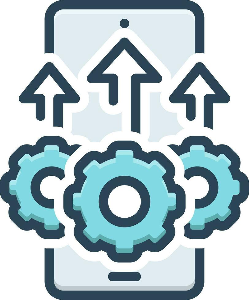 color icon for capacity vector