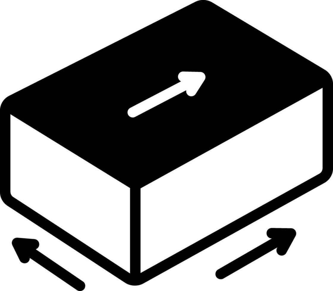 solid icon for dimension vector