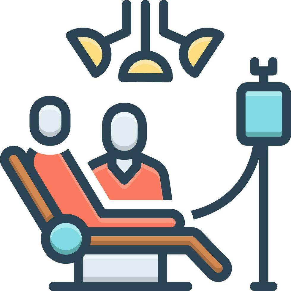 color icon for treatment vector