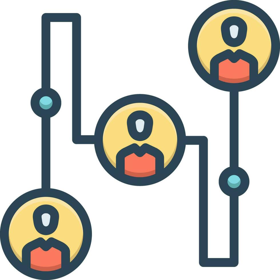 color icon for referrals vector