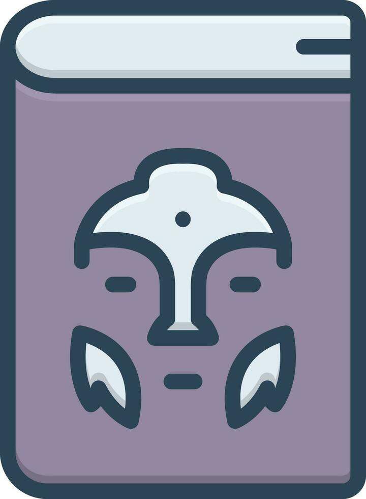 color icon for anthropology vector