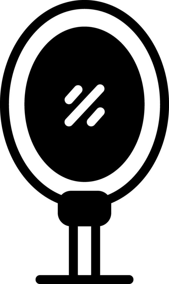 solid icon for mirror vector