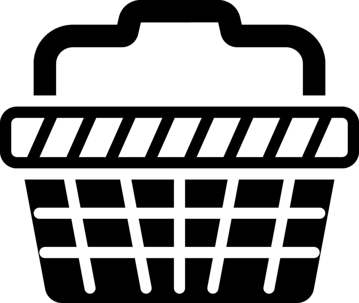 solid icon for baskets vector