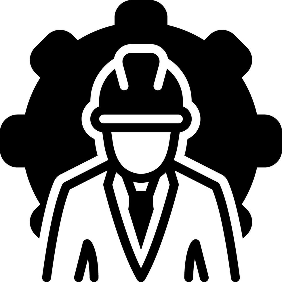 solid icon for supervisors vector