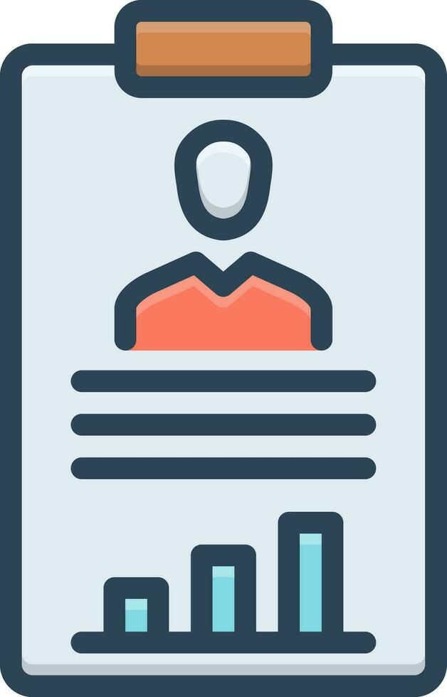 color icon for performed vector