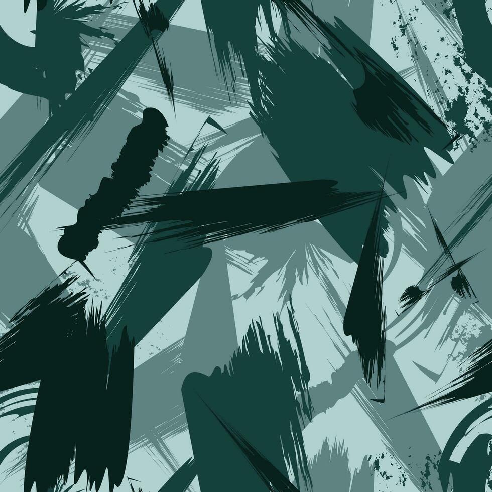 Camouflage seamless pattern. Texture military camouflage seamless pattern. Abstract army and hunting masking ornament. vector