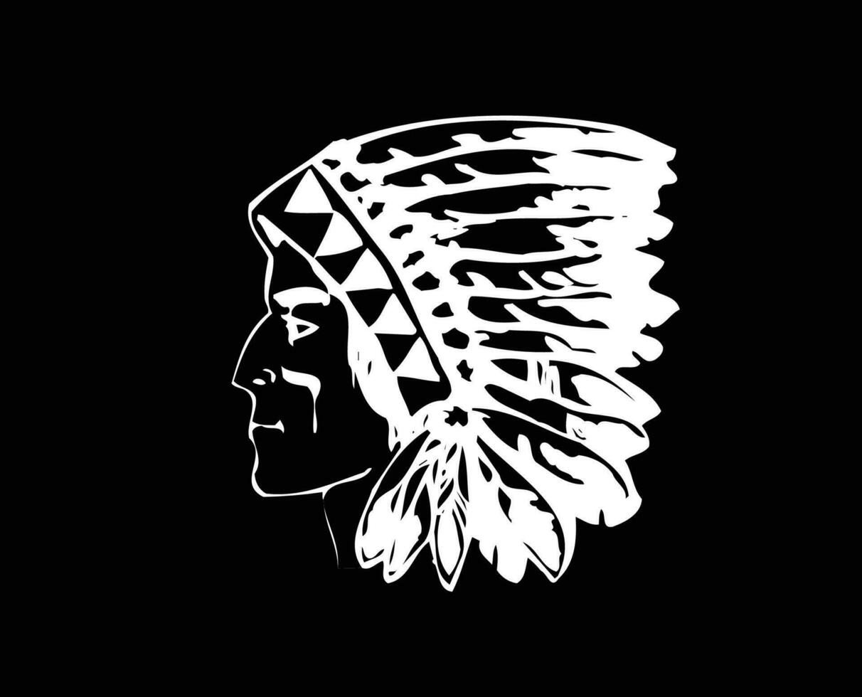 kaa caballero símbolo club logo blanco Bélgica liga fútbol americano resumen diseño vector ilustración con negro antecedentes