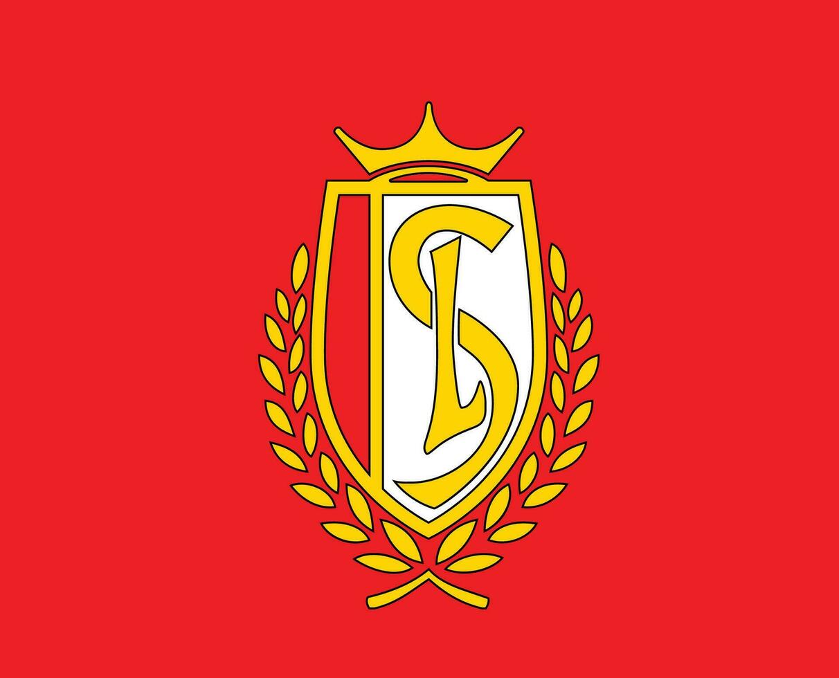 estándar Delaware feudal logo club símbolo Bélgica liga fútbol americano resumen diseño vector ilustración con rojo antecedentes