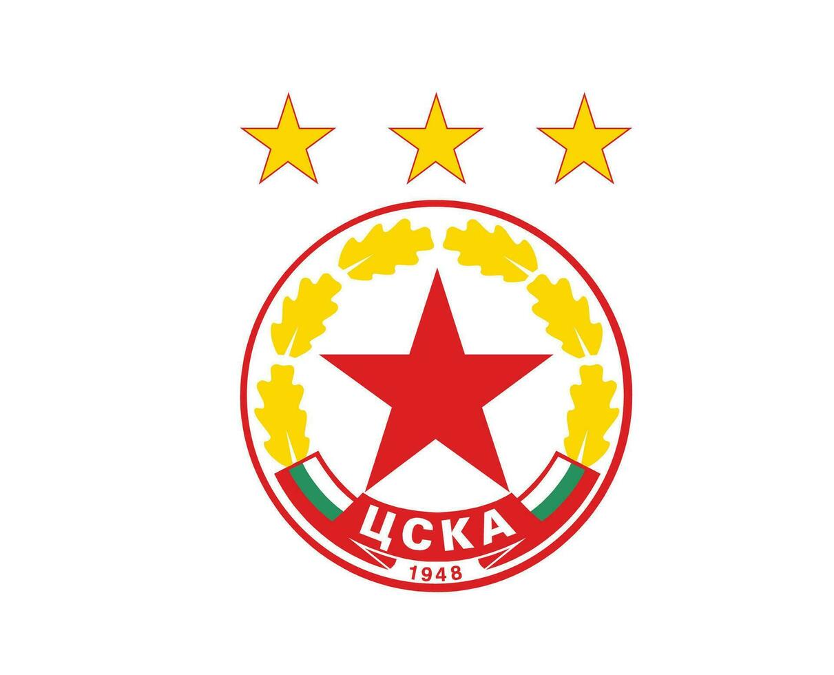 cska Sofía club logo símbolo bulgaria liga fútbol americano resumen diseño vector ilustración