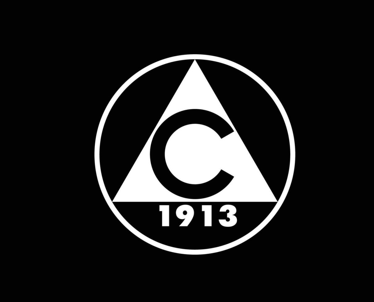 Slavia Sofia Club Symbol Logo White Bulgarie League Football Abstract Design Vector Illustration With Black Background