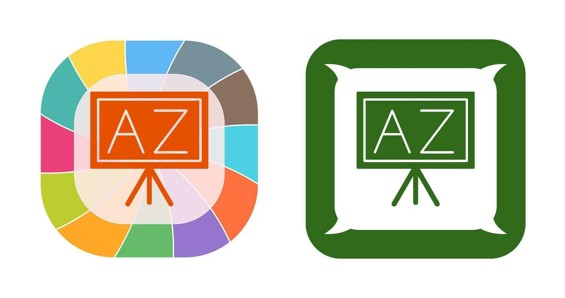 From A To Z Vector Icon