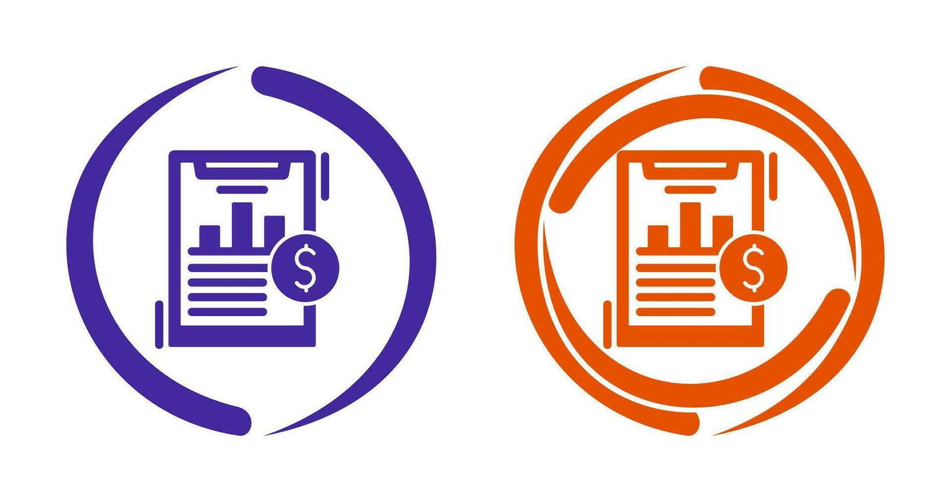 Financial Analytics Vector Icon