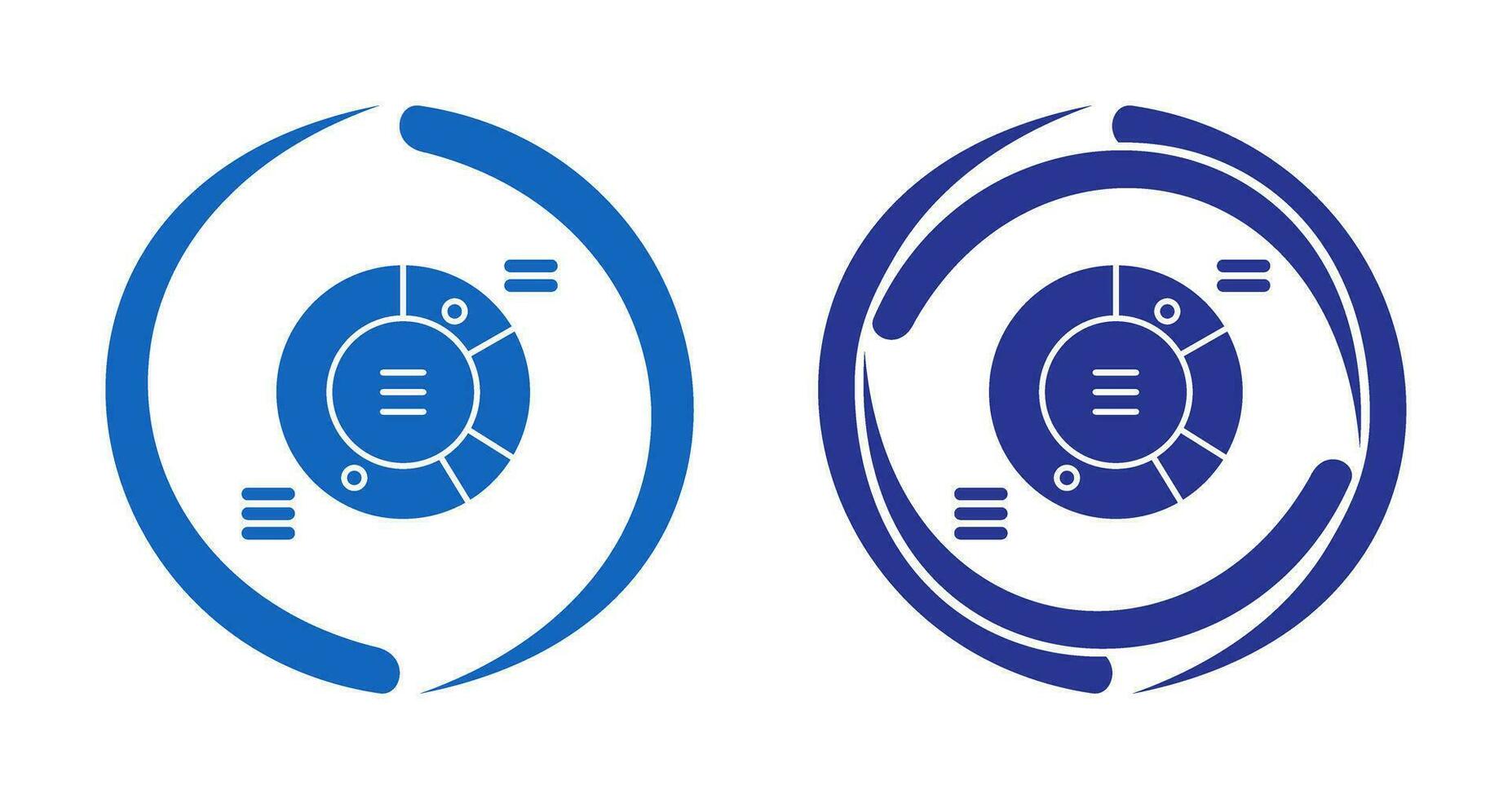 icono de vector de gráfico circular