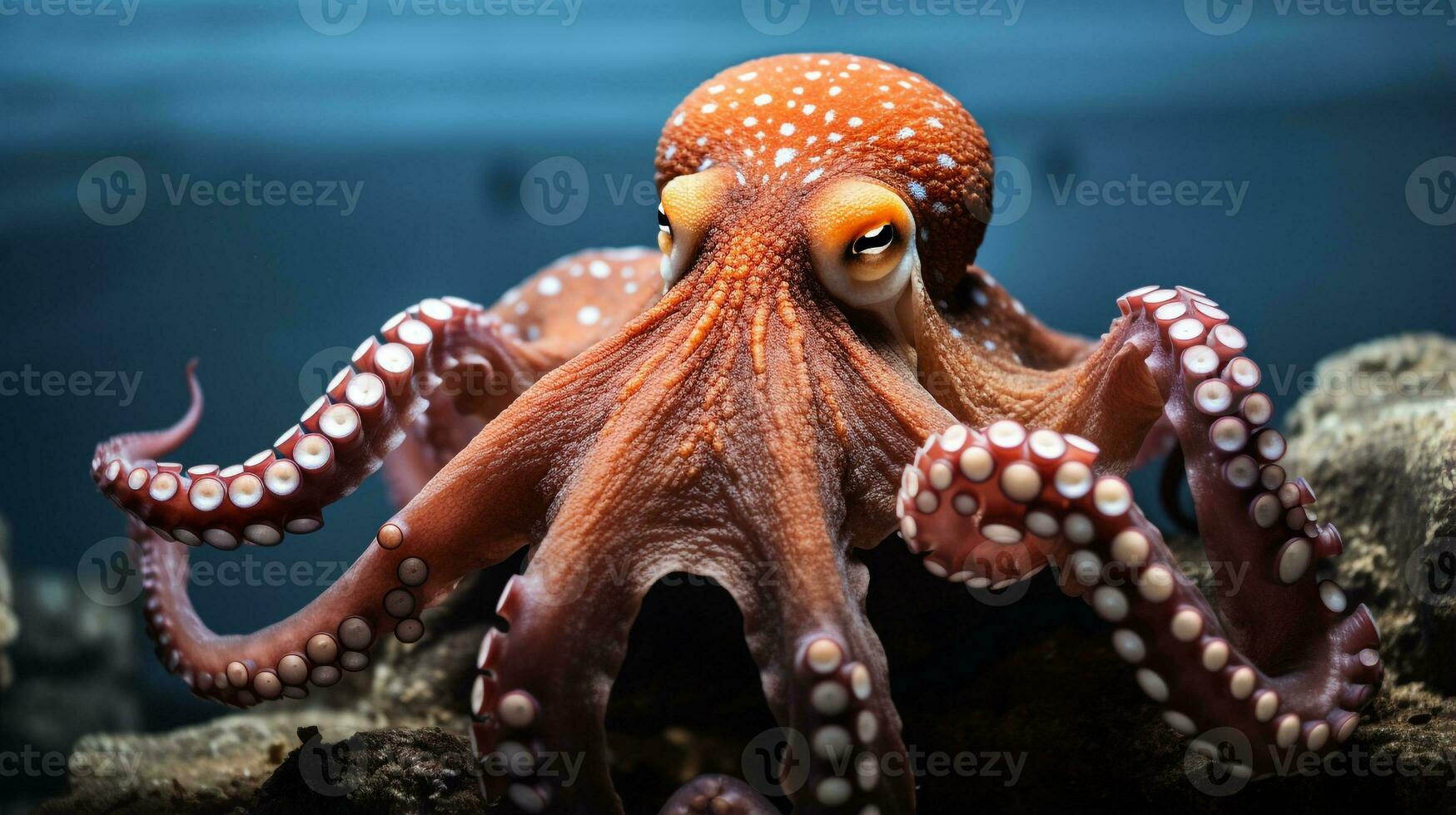 Wildlife photography of Photo of Octopus. Generative AI